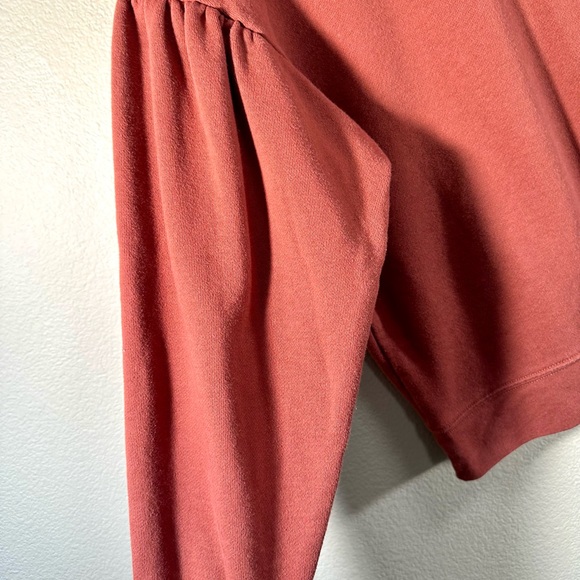 Madewell Women’s Pleat Sleeve Sunken Hoodie Sweater Size S - Picture 5 of 12